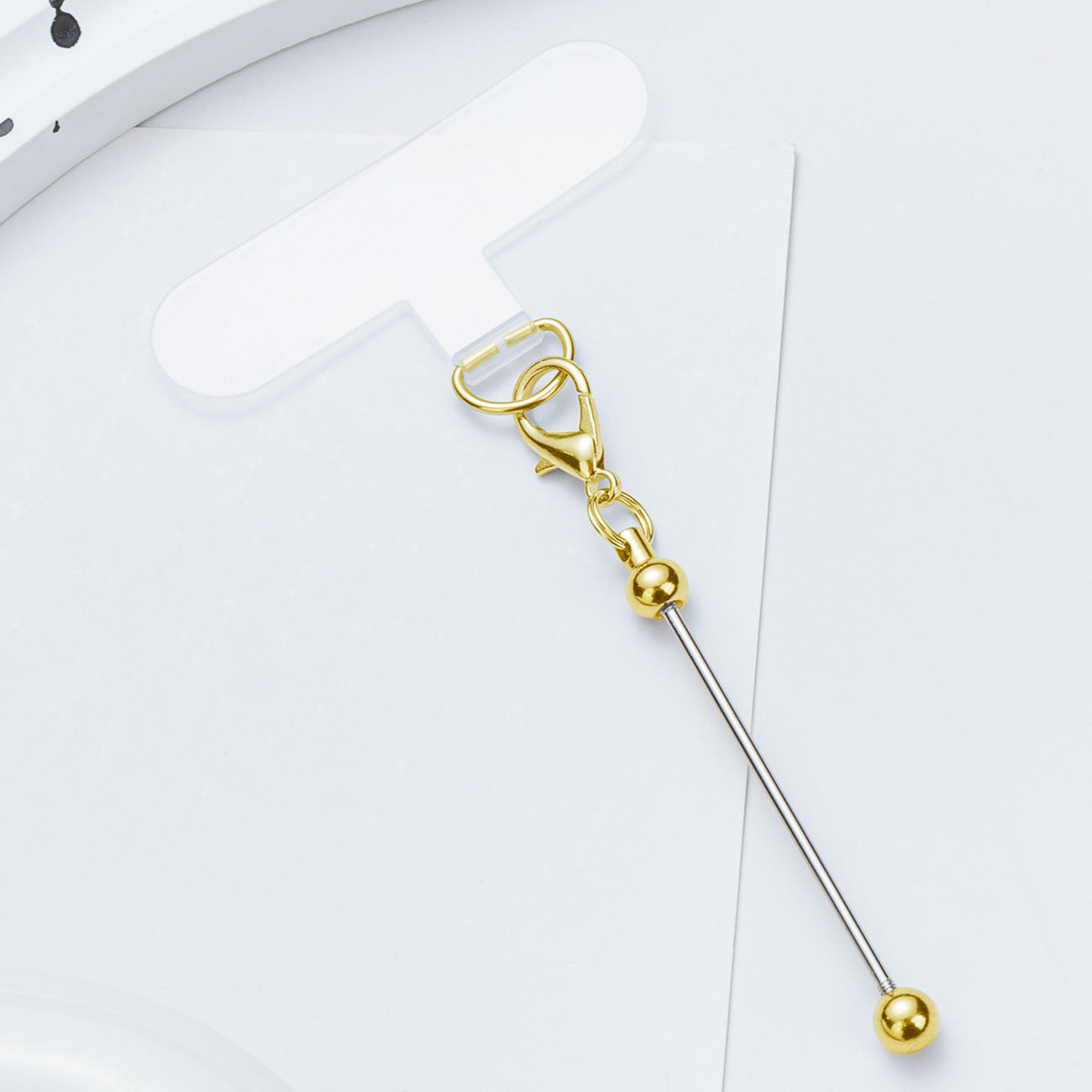 15-Color DIY beaded mobile phone clip, universal mobile phone case clip, transparent color fixing patch, anti-loss strong gasket