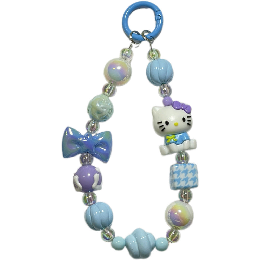 A3 mobile phone chain/hand-painted beads/bag pendant