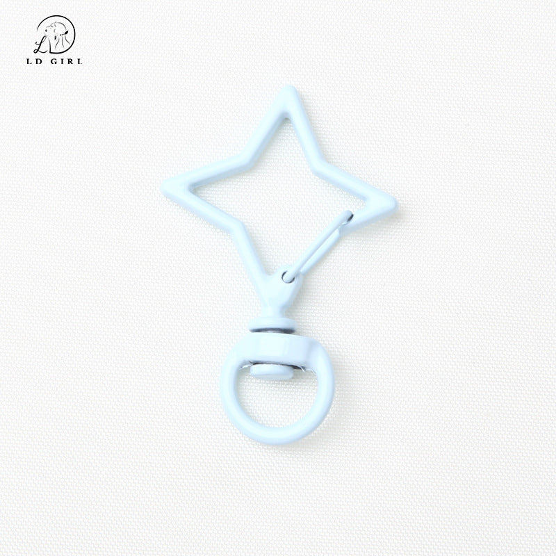 A colorful paint, star spring buckle, DIY handmade jewelry accessories