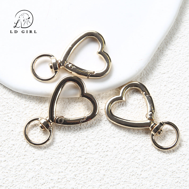 A love keychain, DIY luggage buckle, jewelry accessories materials