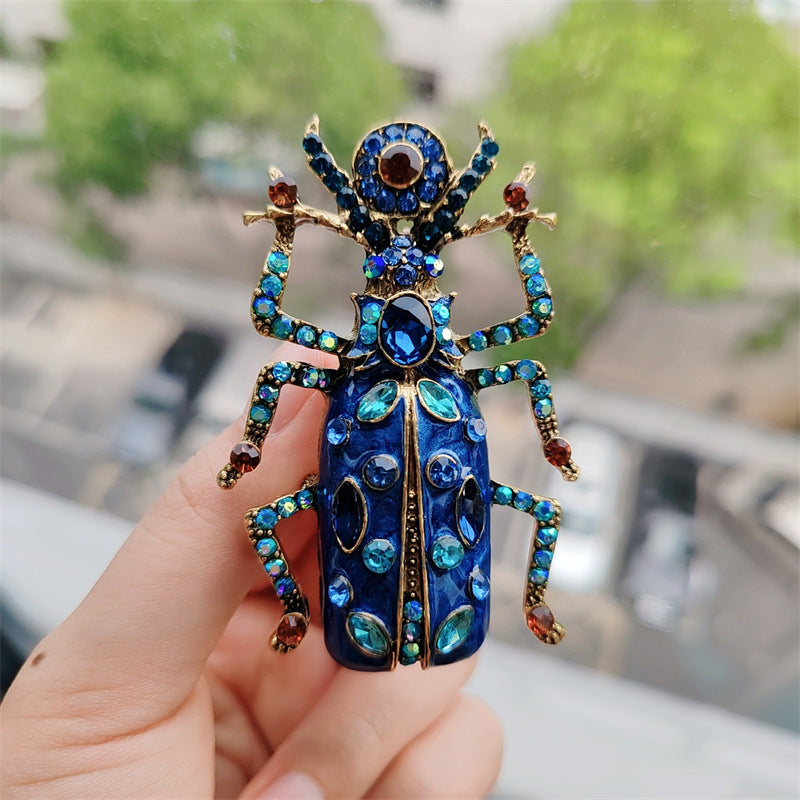 2-Color Stylish Vintage Beetle Brooch