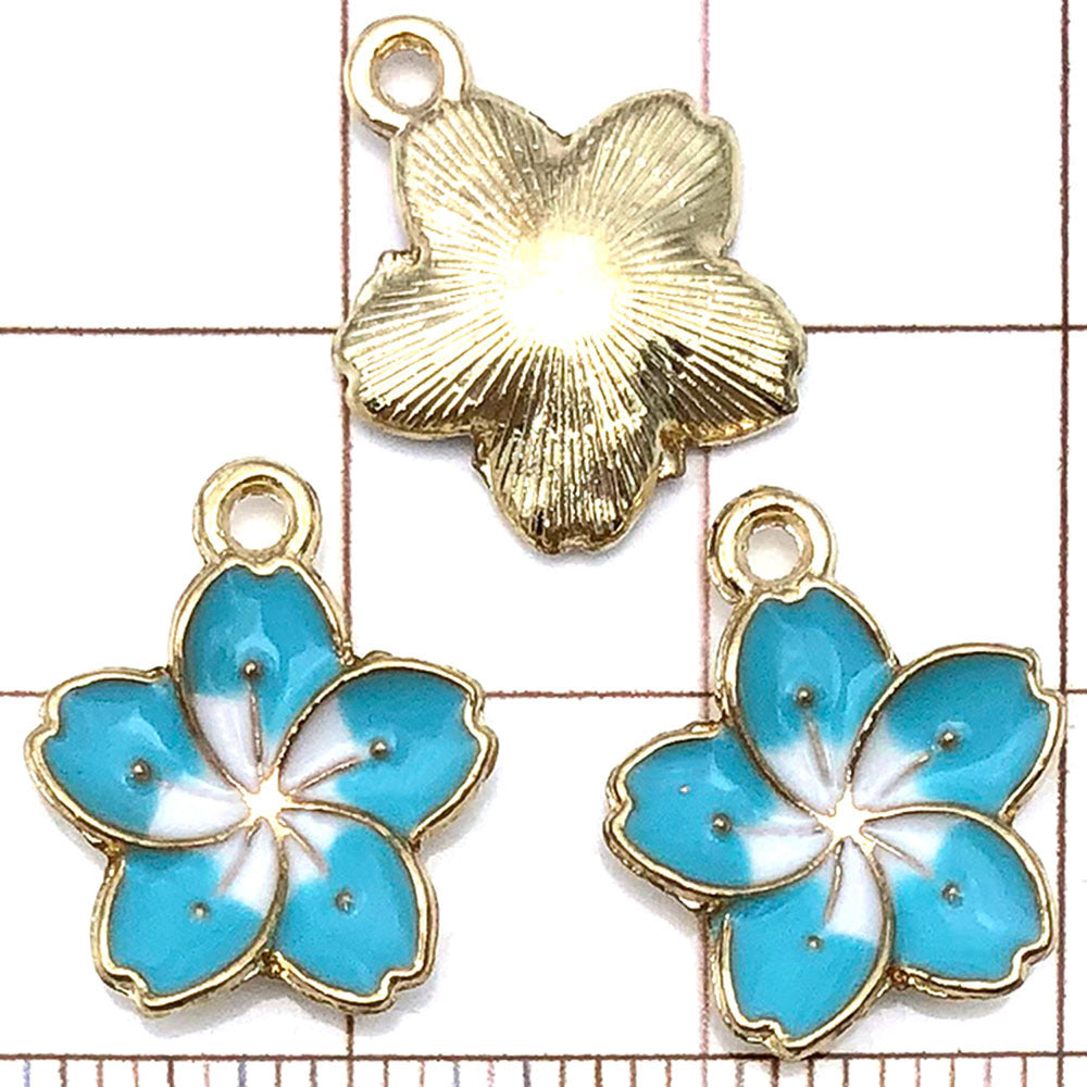 NO. 22-1 Mixed 20lake blue charm metal, alloy