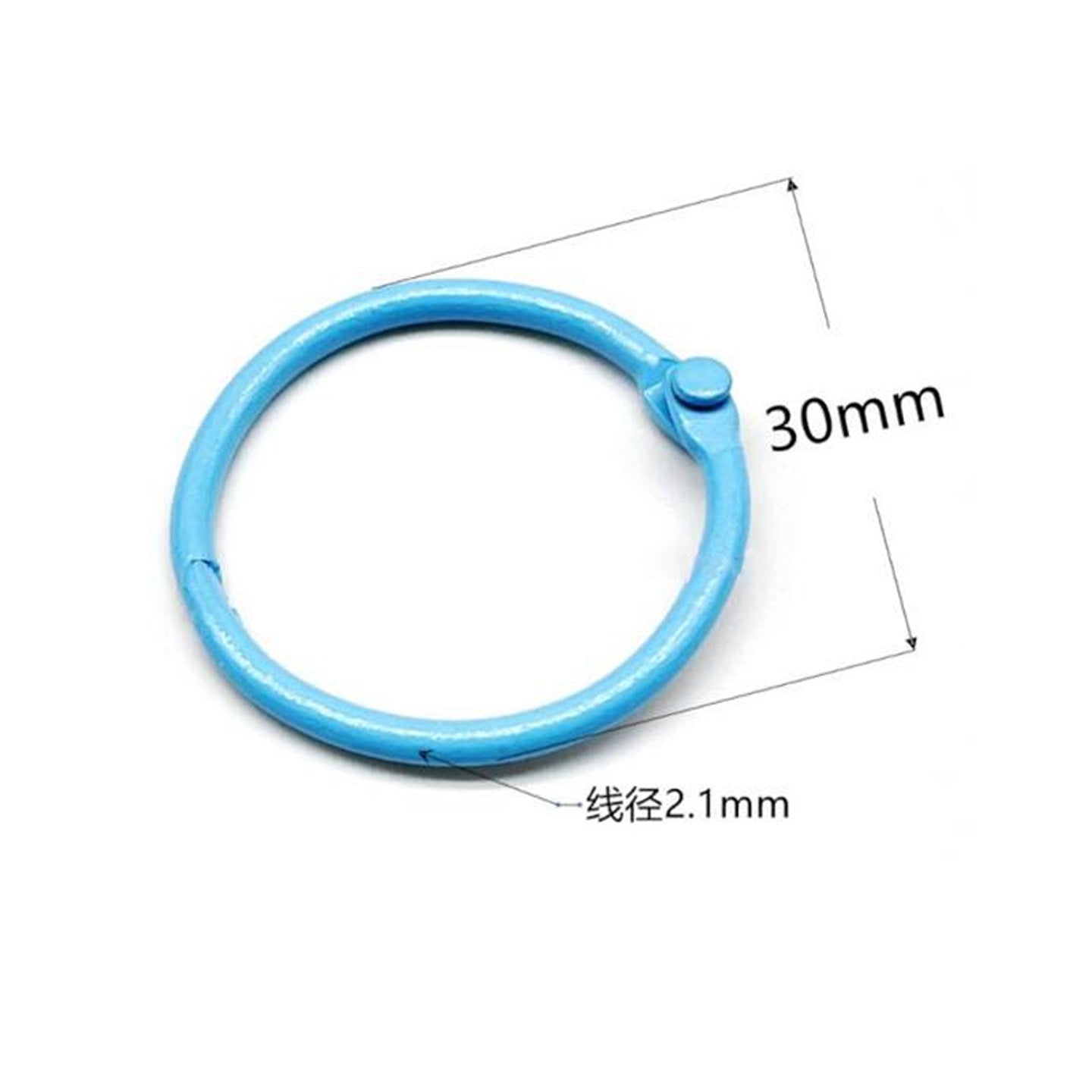 A paint, book ring, movable card ring, desk calendar loose-leaf line buckle, binding ring buckle d, iy alloy accessories, book ring, keychain