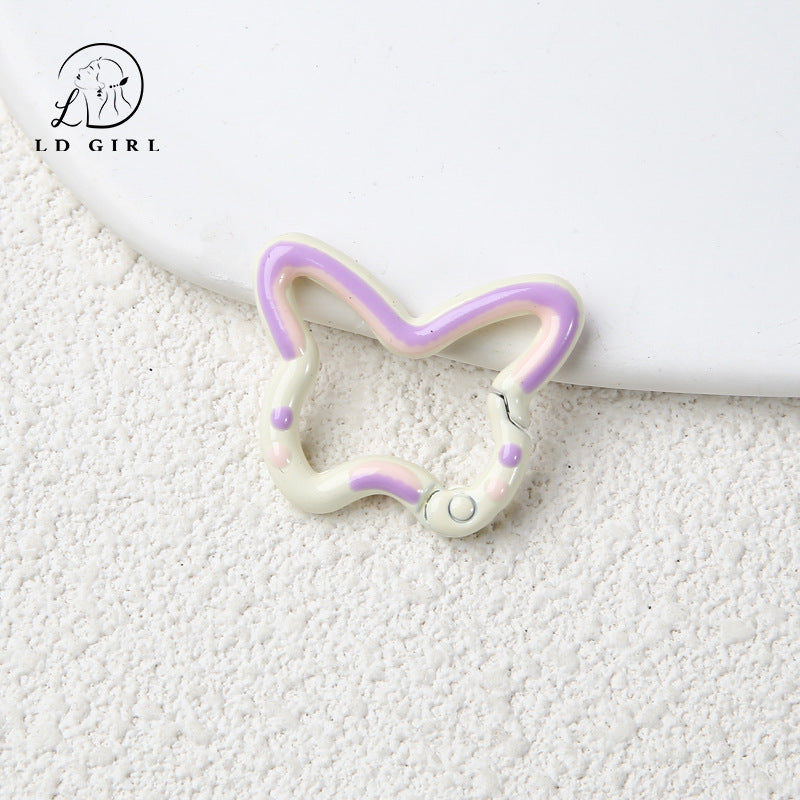 A butterfly spring buckle, DIY buckle, jewelry accessories