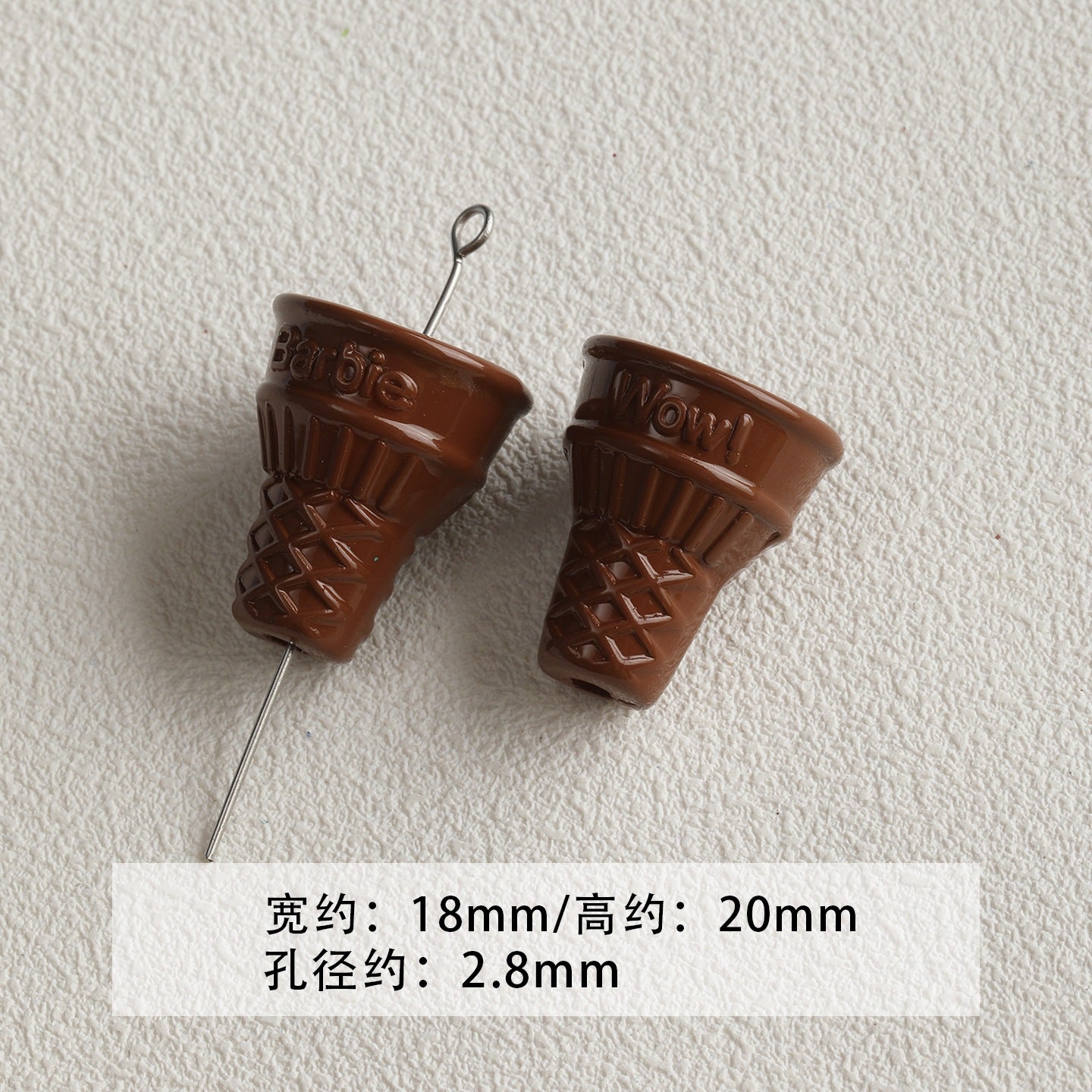 Red coffee color/acrylic paint beads/DIY accessories materials