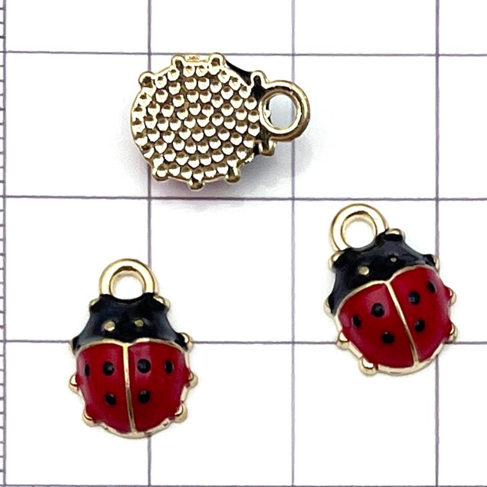 NO.8 Mixed 20  ladybug metal, alloy