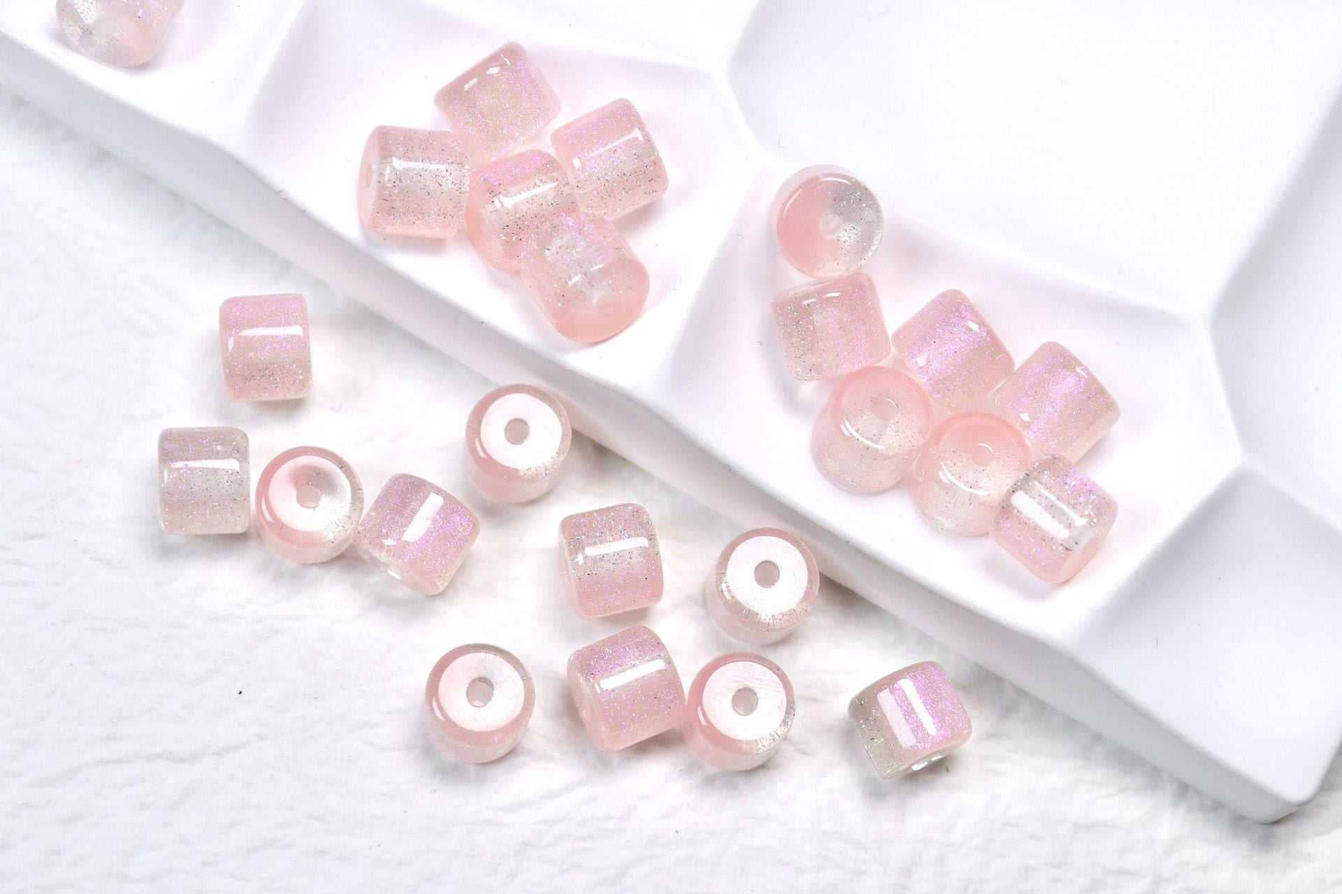 NO.27  8X10mm resin beads, barrel beads, beaded DIY accessories