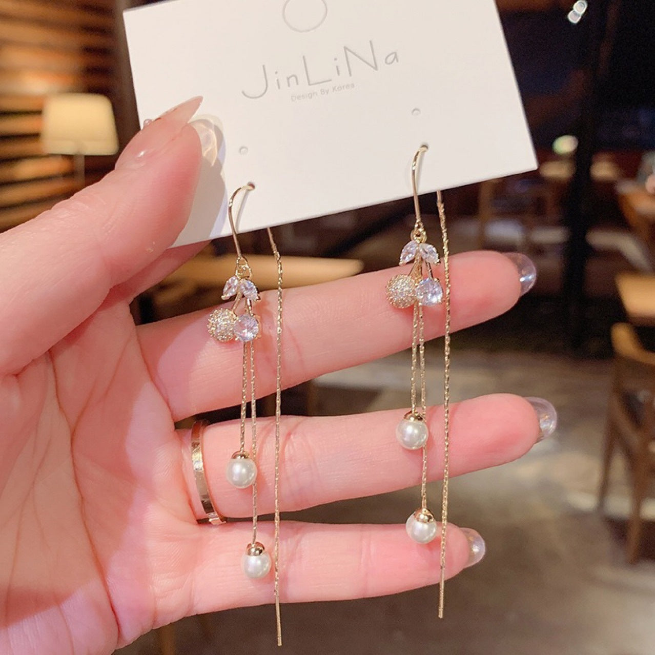 E14,S925 Silver Needle Earrings C