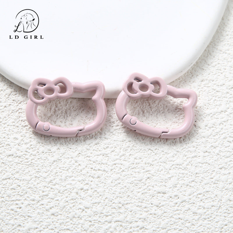 AKT spring ring, colored opening, spring buckle