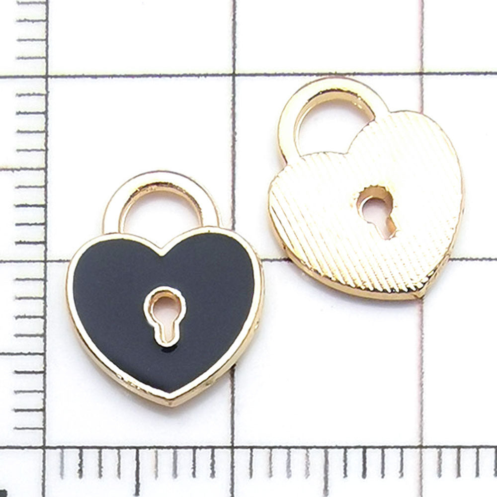NO.21 Mixed 20 black charm metal, alloy