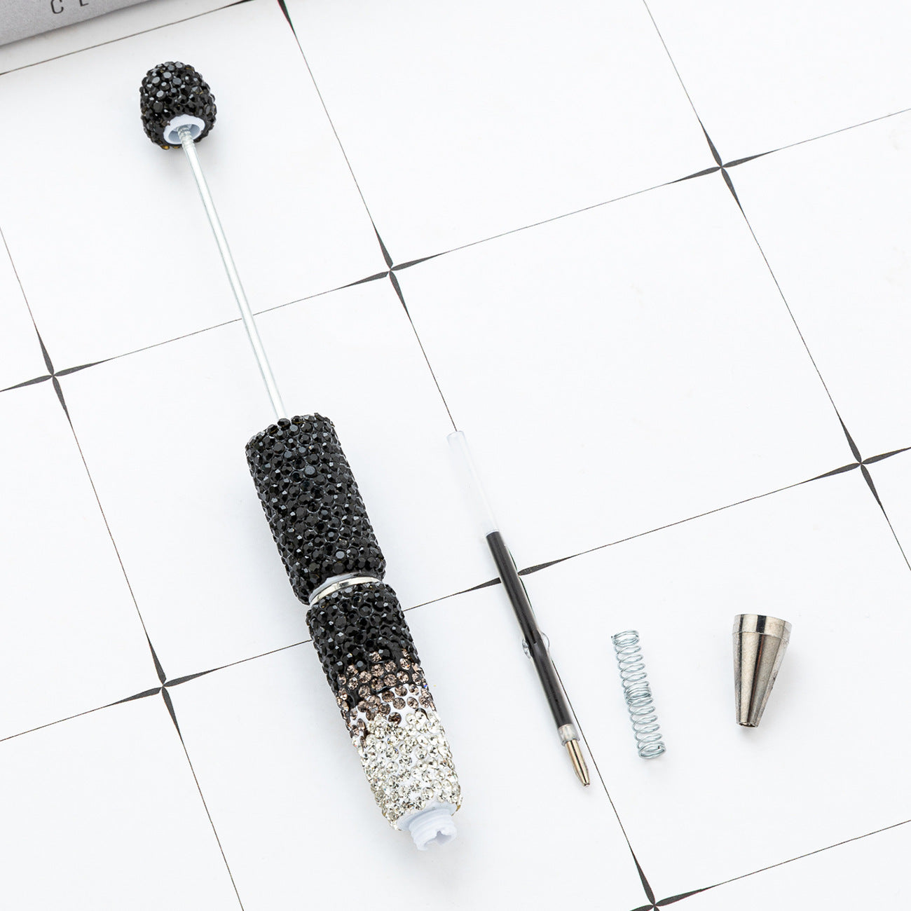 New DIY Gradient, Bead Pen, Hand Drilled, Bead Pen