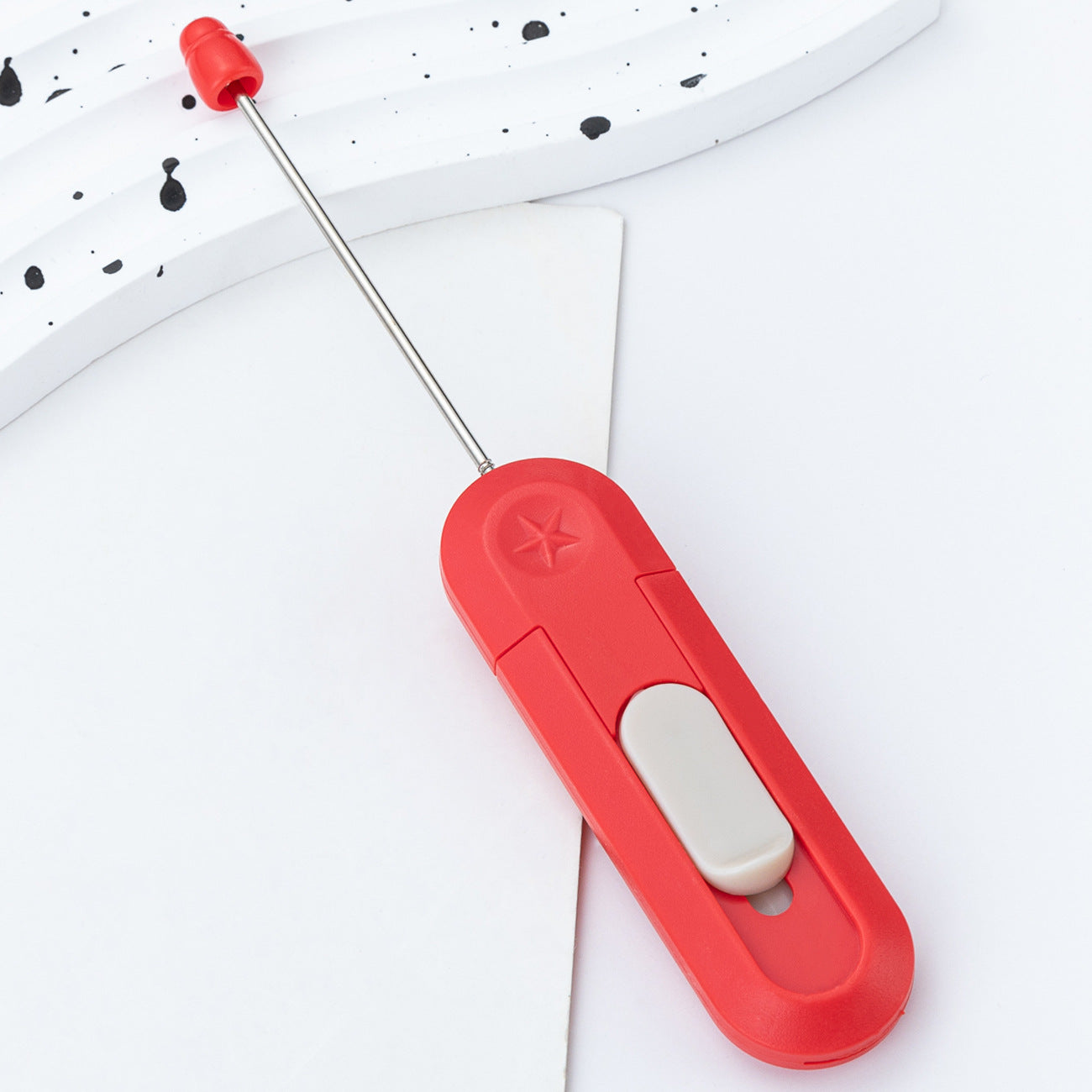 DIY beaded courier knife, portable unpacking artifact, unpacking courier, paper cutting, knife, unpacking knife, office home art knife