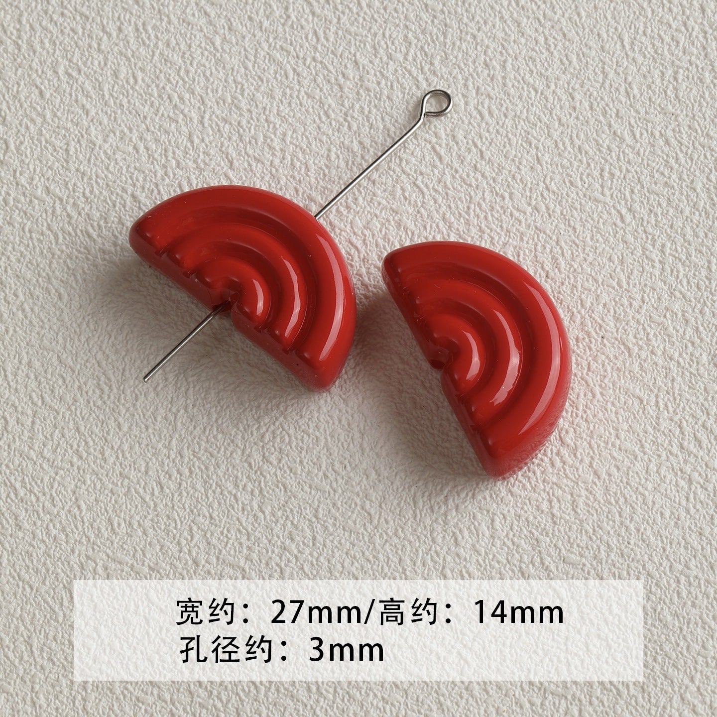 Red coffee color/acrylic paint beads/DIY accessories materials