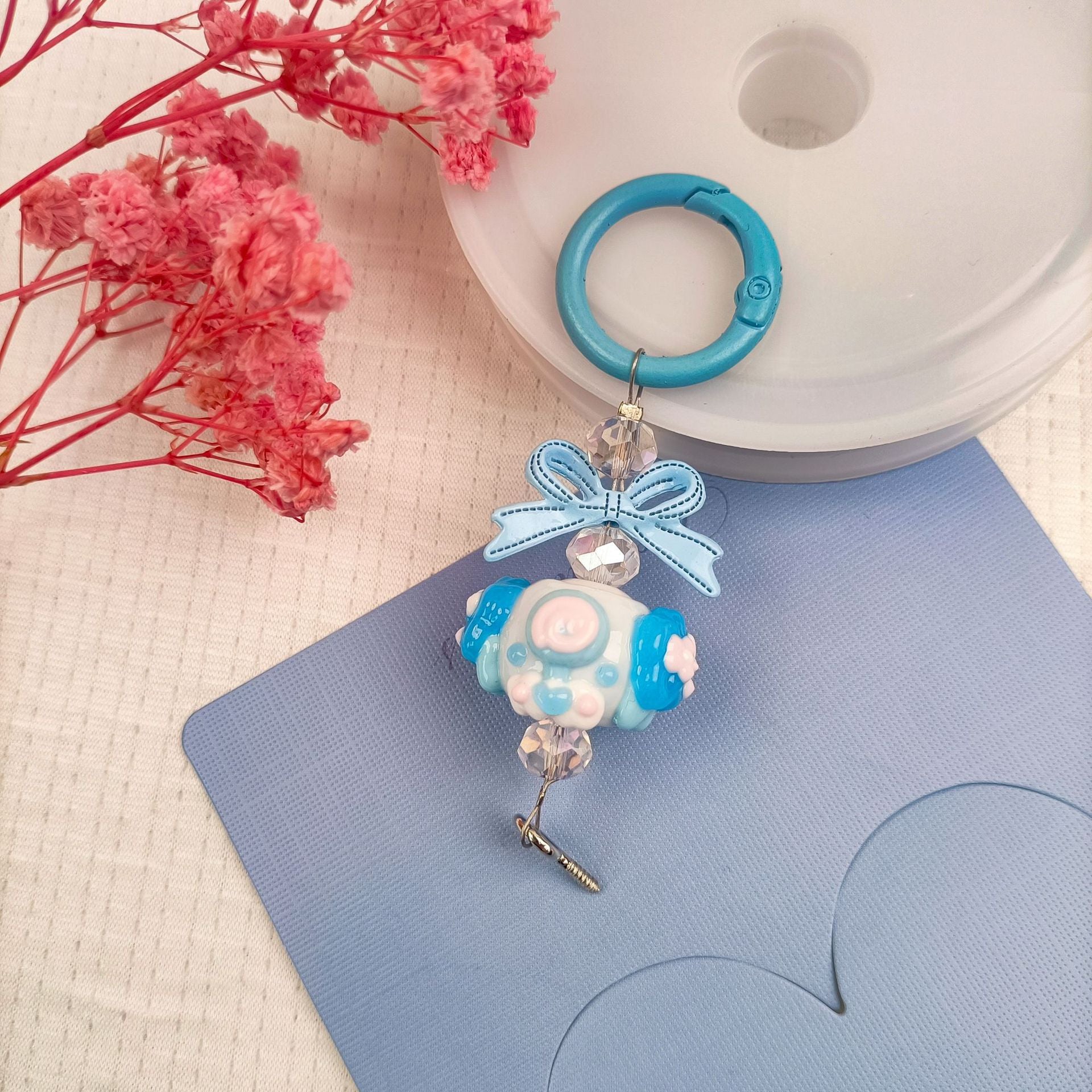Cute hand-painted beads, pendants, mobile phone jewelry, accessories alloy buckles