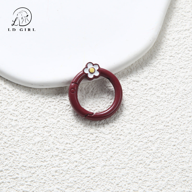 A small flower spring buckle, DIY jewelry accessories