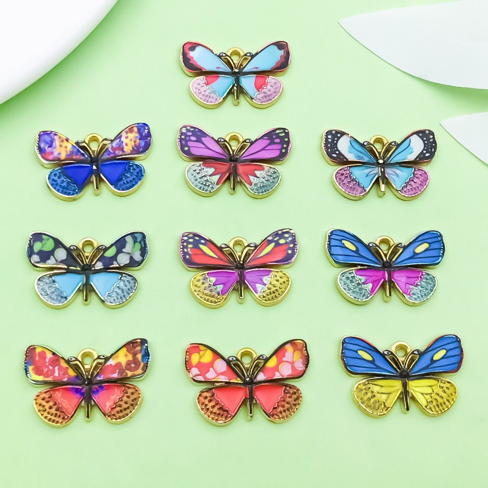 NO.6 butterfly pendant, DIY jewelry accessories.
