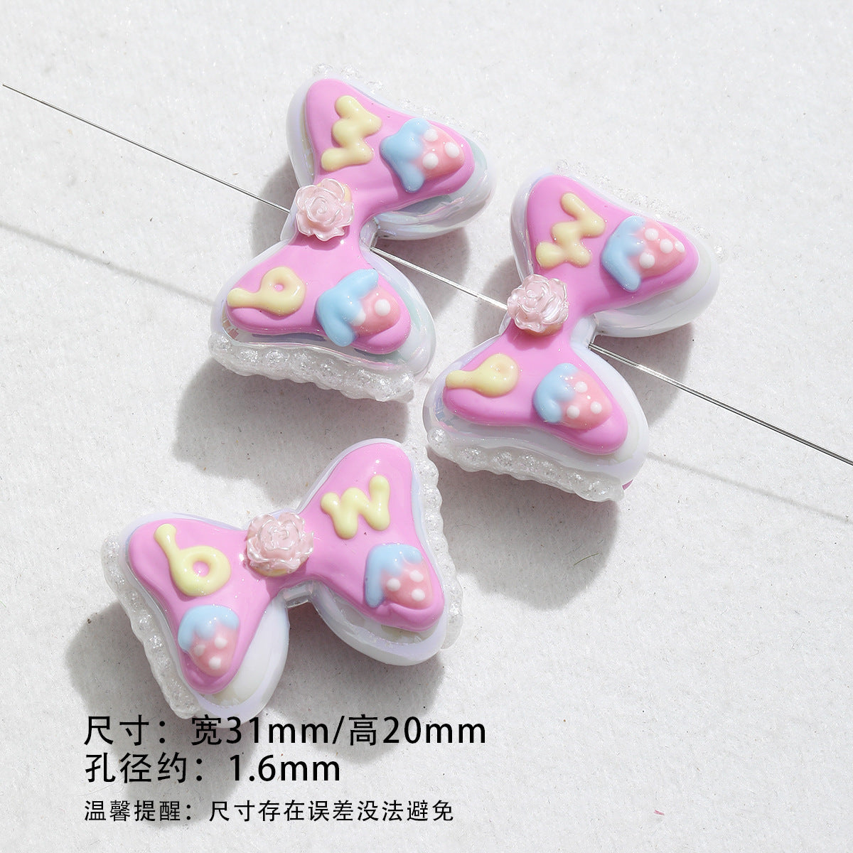 Heavy industry/with drill/hand-painted beads/DIY accessories beads【春日】