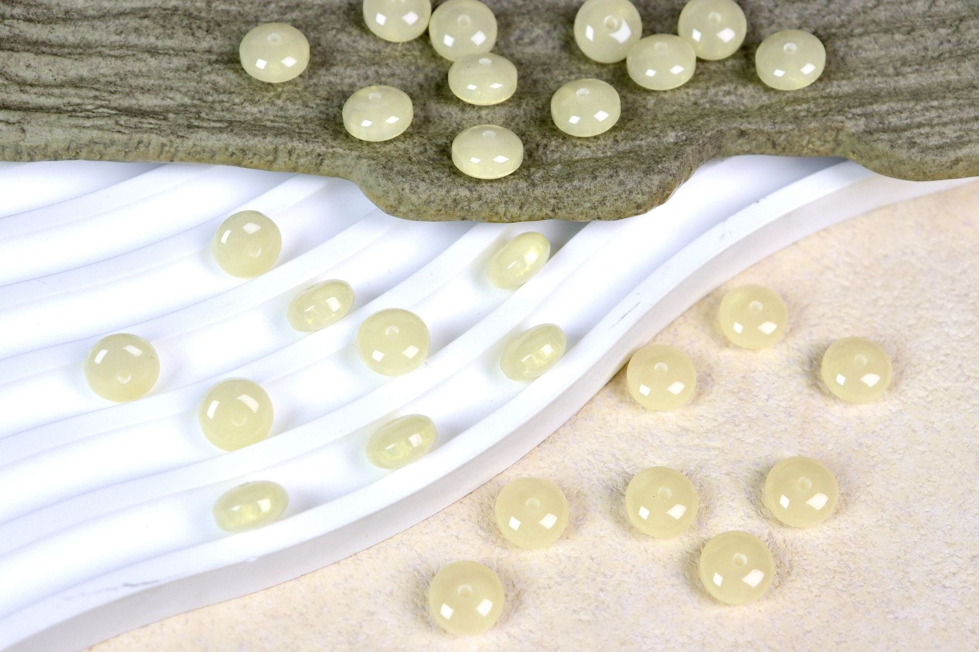 NO.2 Glow-in-the-dark Resin Beads C 鎏金彩虹算盘珠