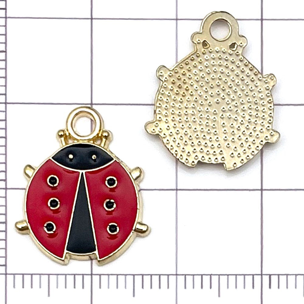 NO.8 Mixed 20  ladybug metal, alloy