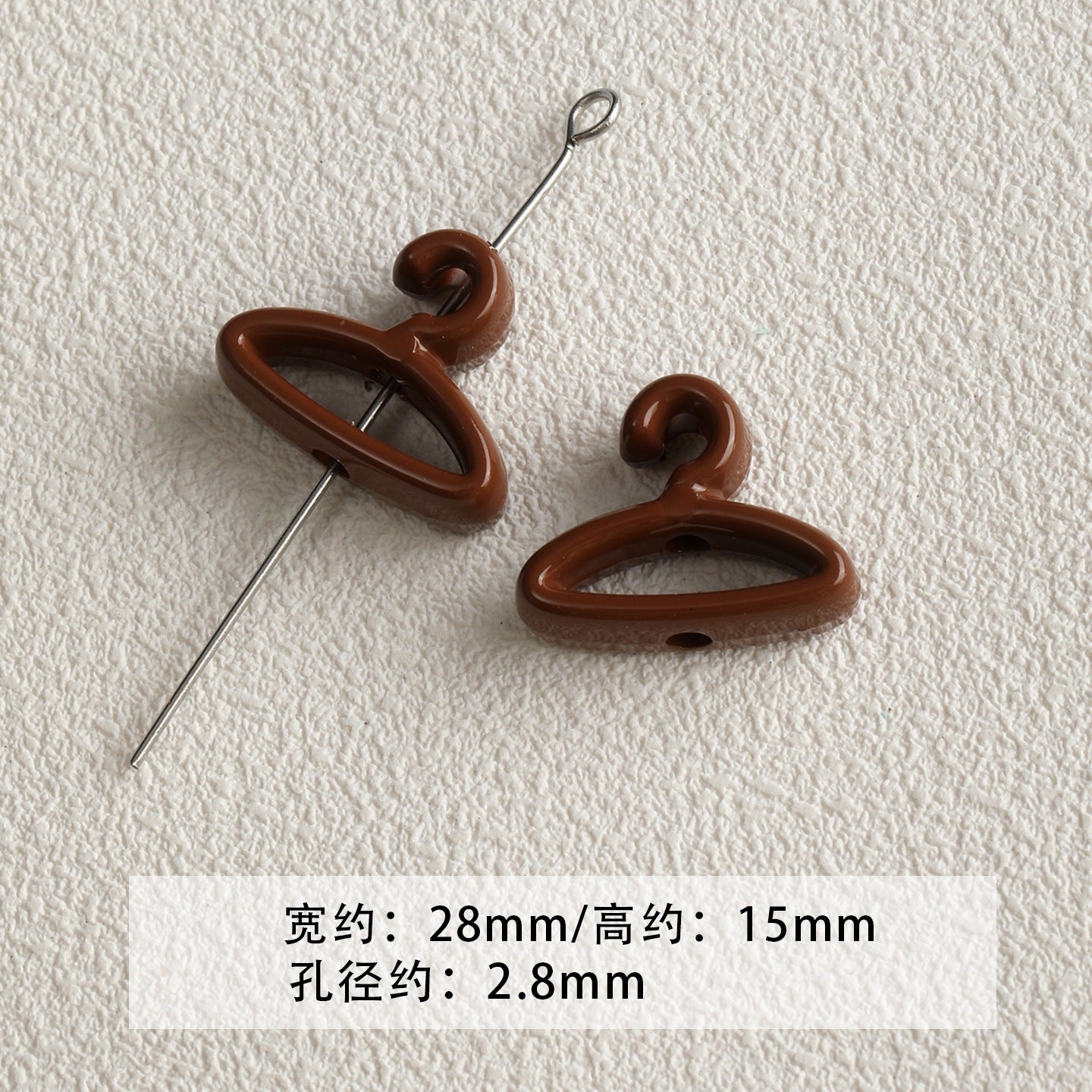 Red coffee color/acrylic paint beads/DIY accessories materials