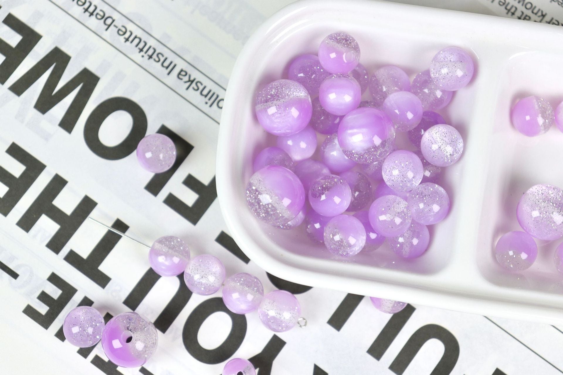 NO.20 Shimmery Silver  Resin Beads 满天星