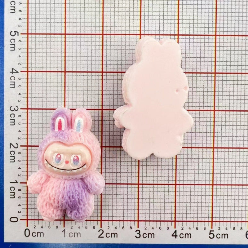Abubu1 Cute cartoon DIY accessories/cream glue handmade/keychain pendant mobile phone case patch
