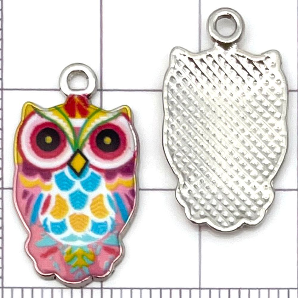 NO.17 Mix 20 metal owl pendants