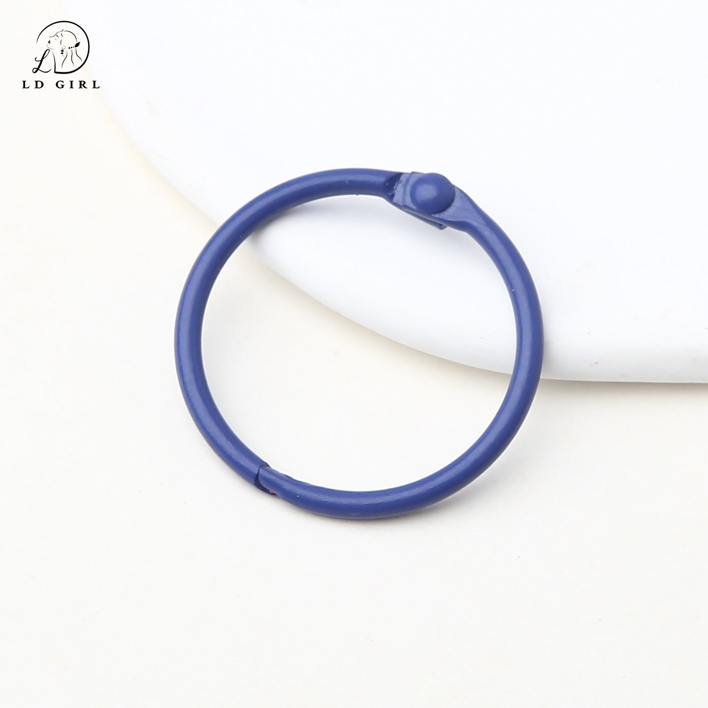 A paint, book ring, movable card ring, desk calendar loose-leaf line buckle, binding ring buckle d, iy alloy accessories, book ring, keychain