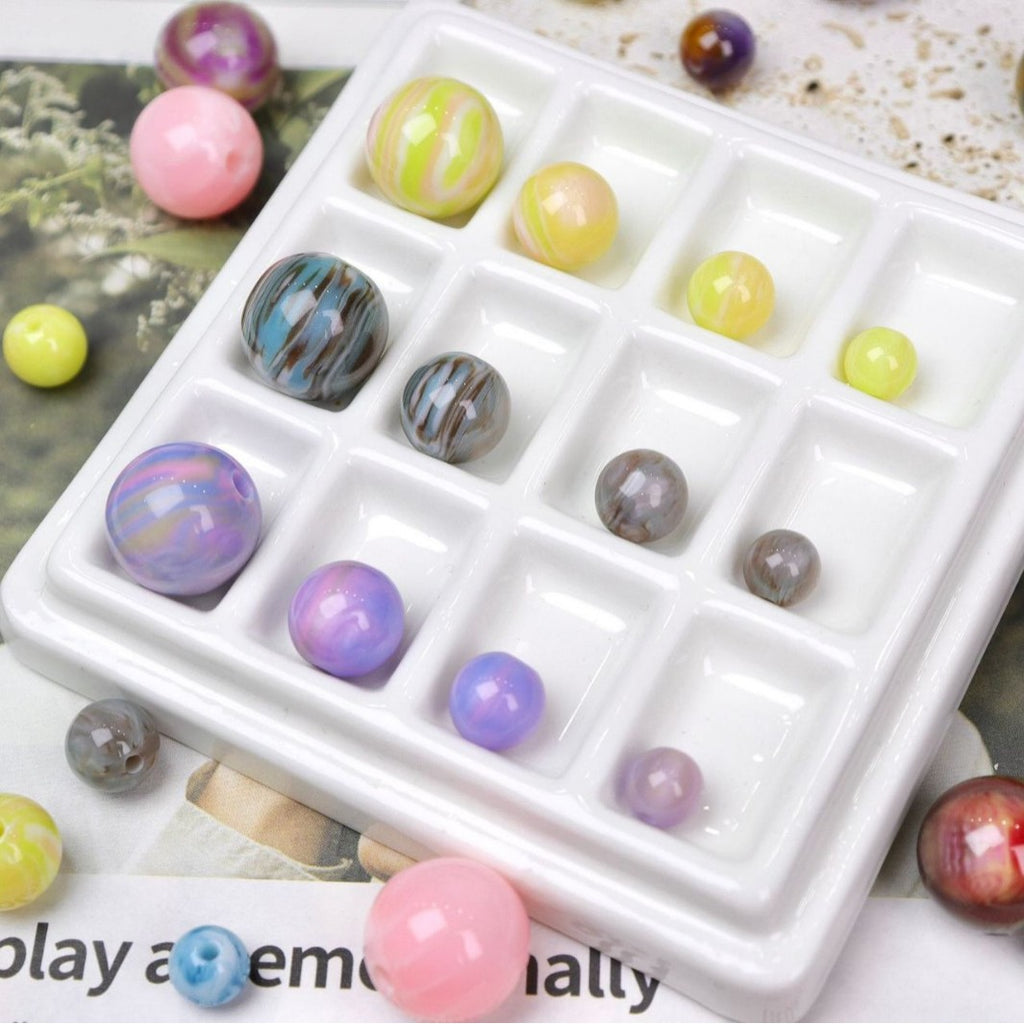 NO.25 Monet oil painting style vintage resin beads （莫奈油画风）朽木生花