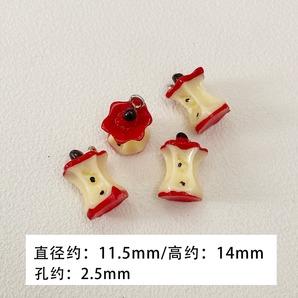 Ceramic/resin/apple pendant/DIY accessories【苹果乐园】