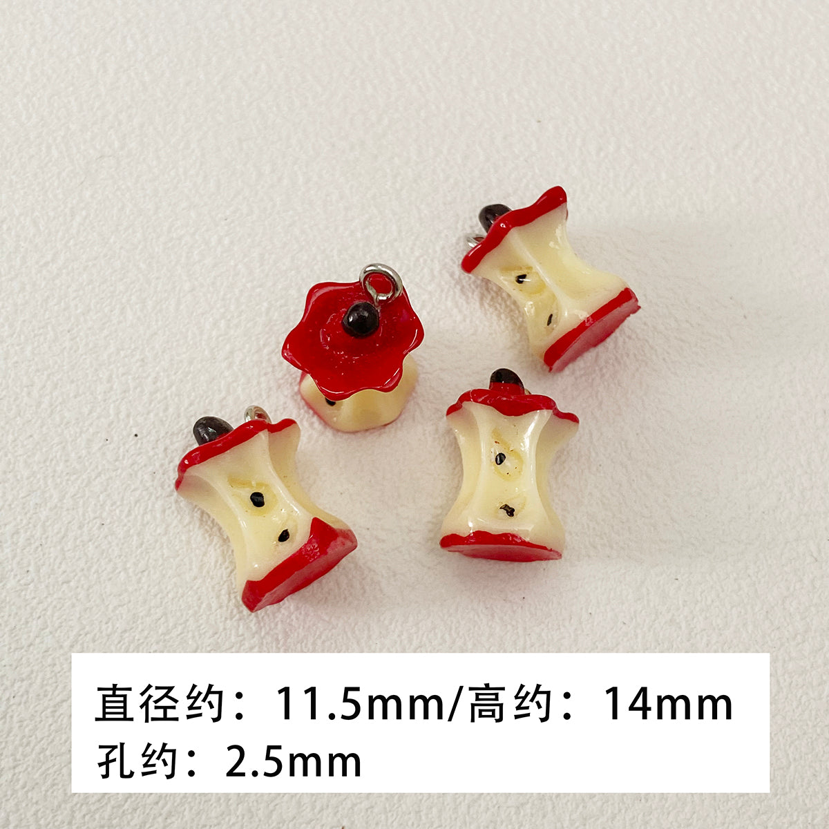 Ceramic/resin/apple pendant/DIY accessories【苹果乐园】