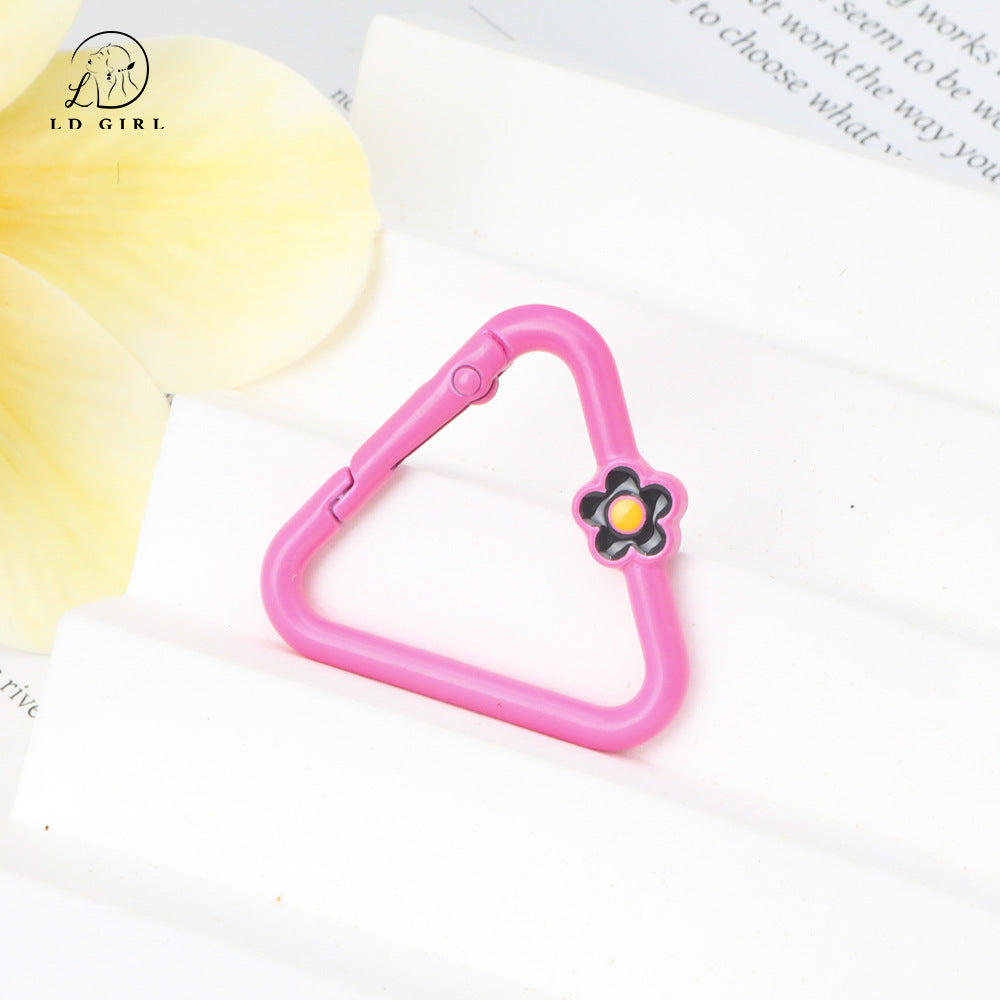 A Triangle Flower Portable Keychain, Accessories