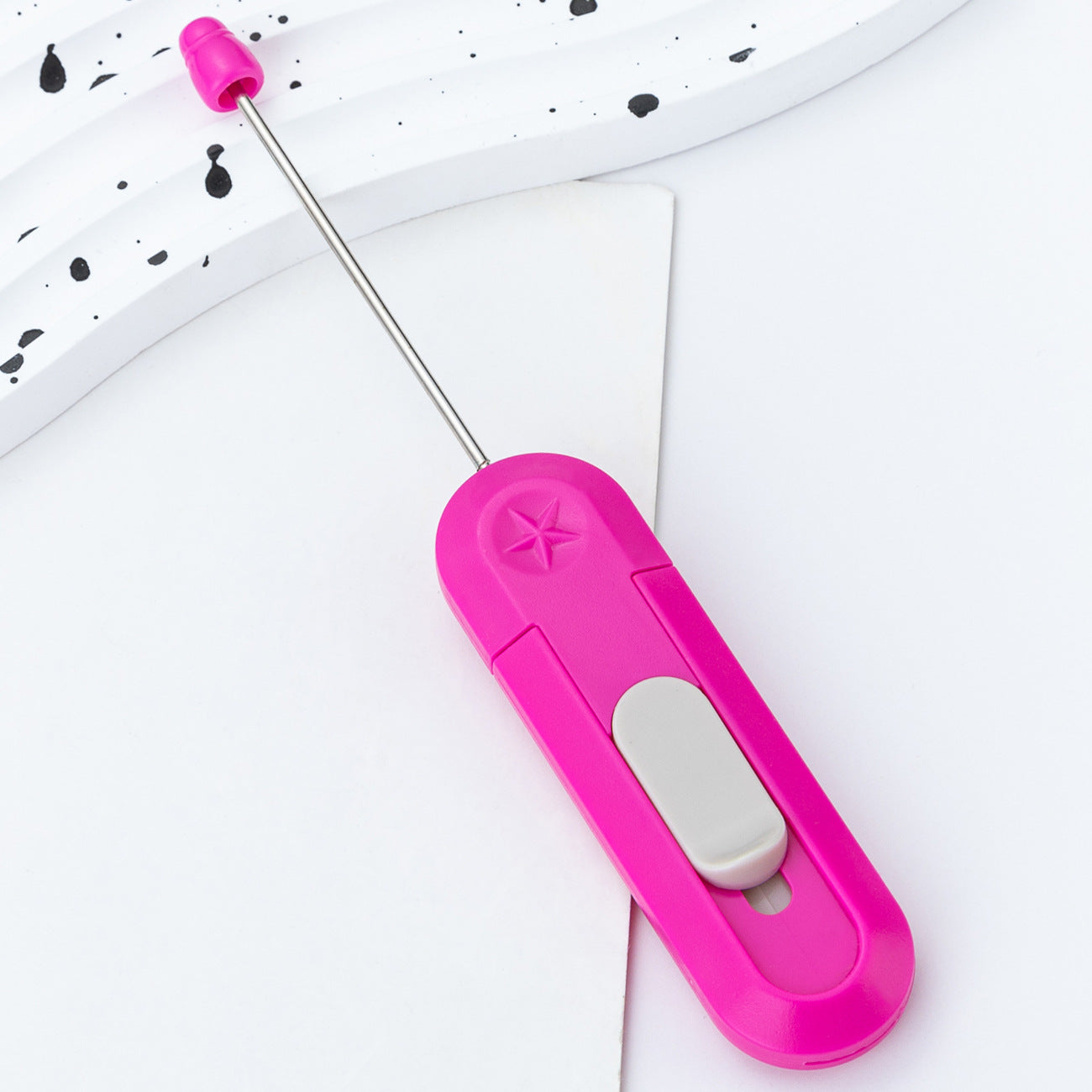 DIY beaded courier knife, portable unpacking artifact, unpacking courier, paper cutting, knife, unpacking knife, office home art knife