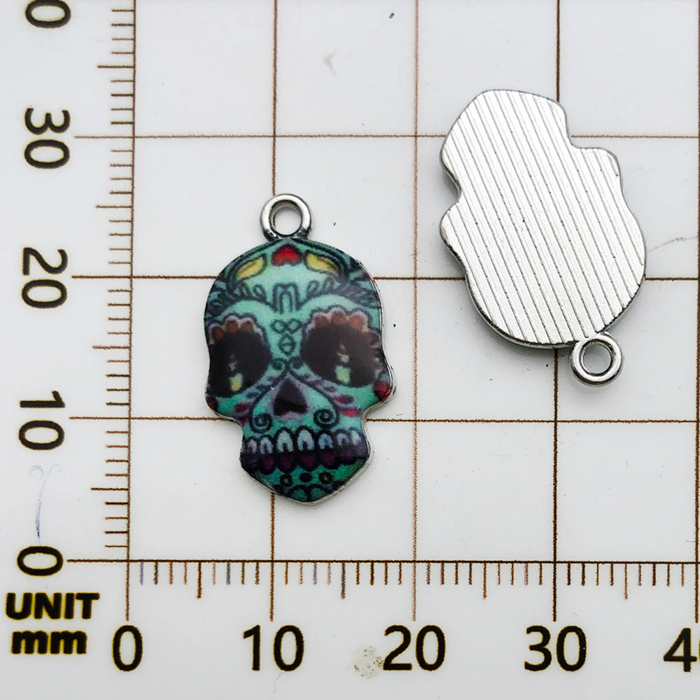 NO.19 printed skull