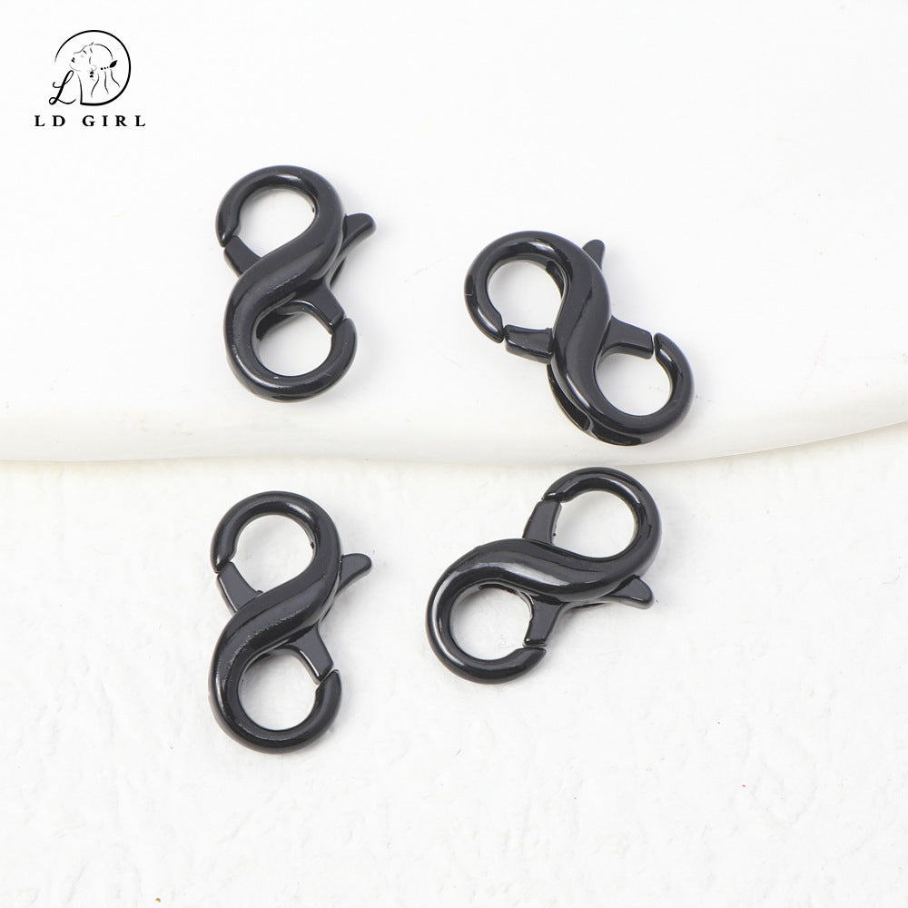 A MOQ5PCS 8-character buckle, spring buckle, double ring buckle, accessories DIY connection buckle