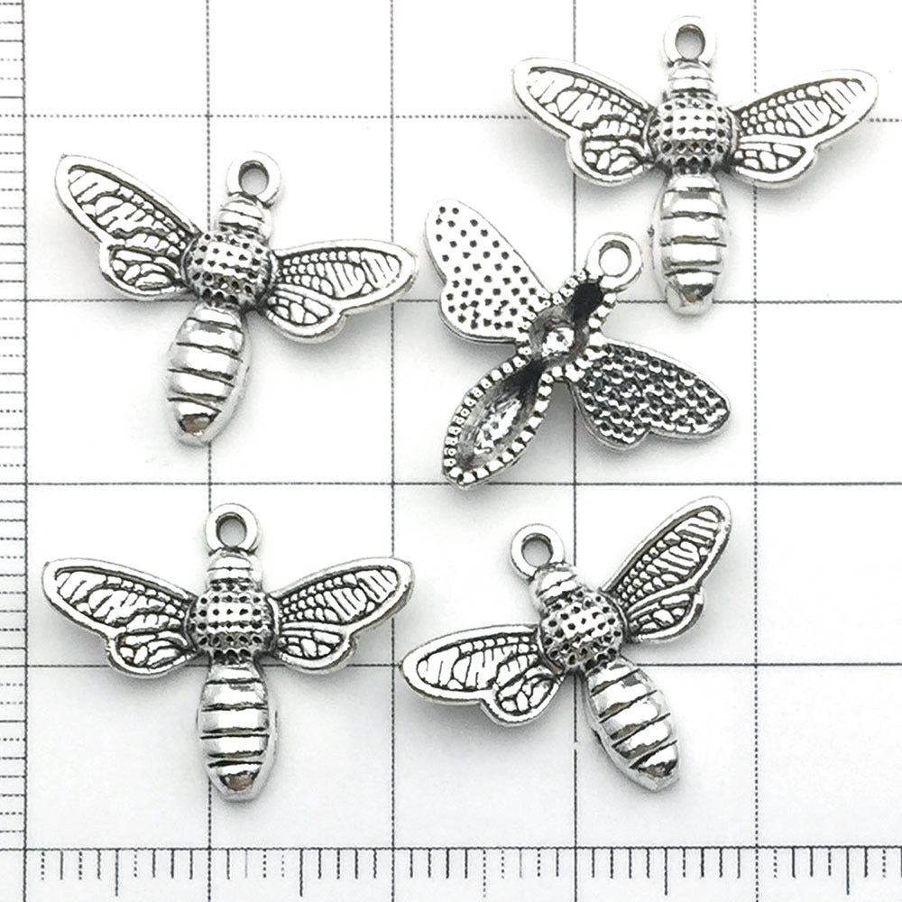 NO.23-3 Alloy bee series gold plated enamel charm