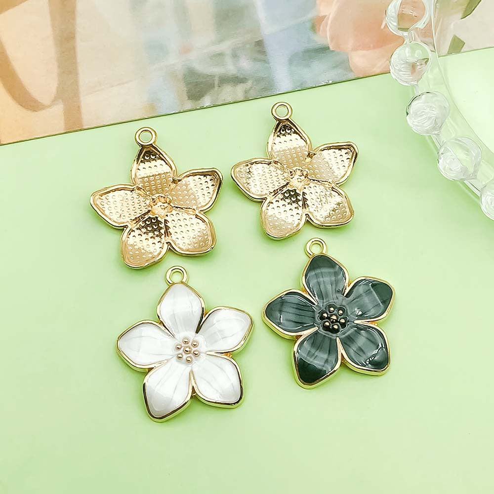 NO.3 New Flower Pendant Earrings Necklace Pendant