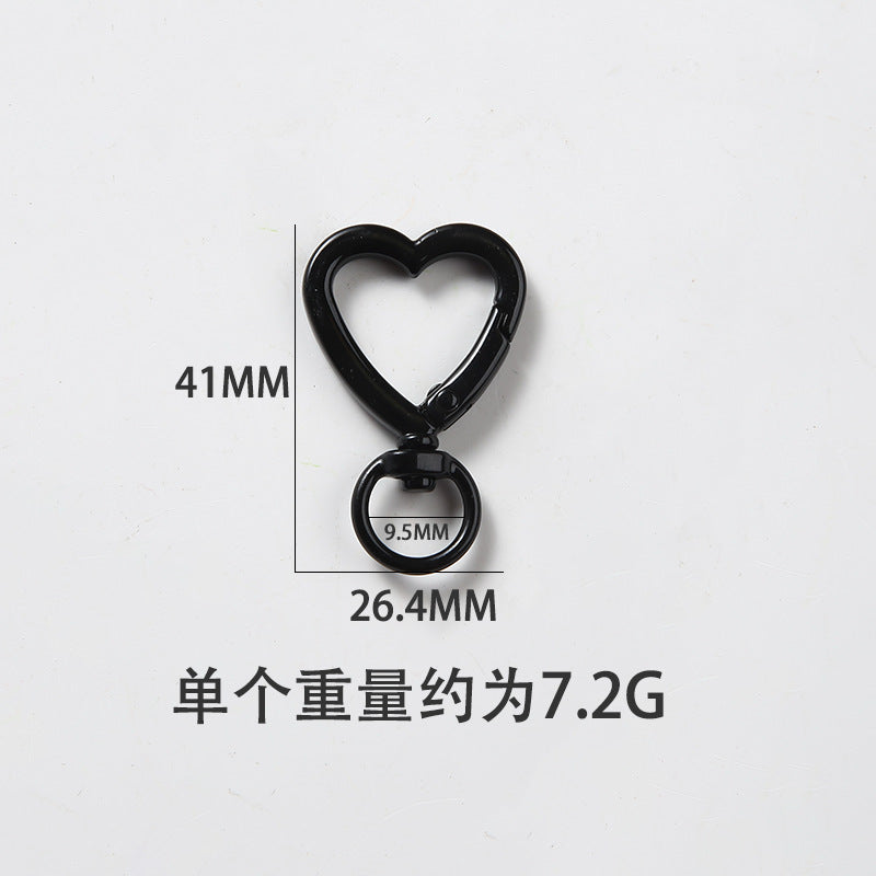 A love keychain, DIY luggage buckle, jewelry accessories materials