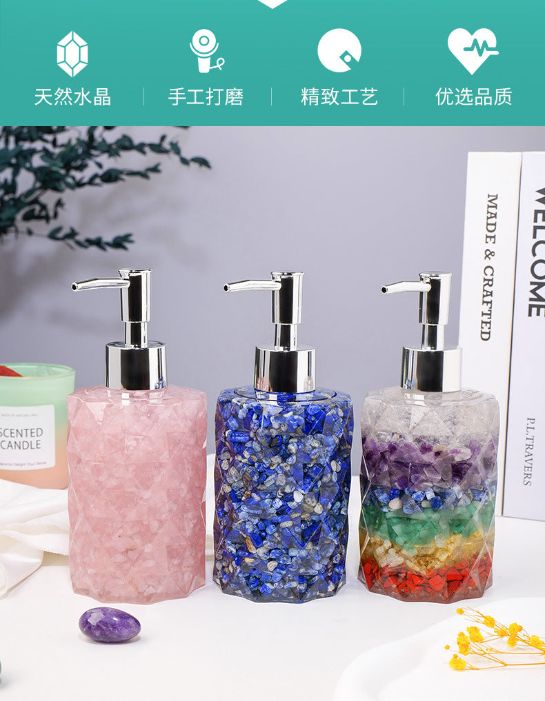 6-Types/Color ,Natural crystal empty bottle