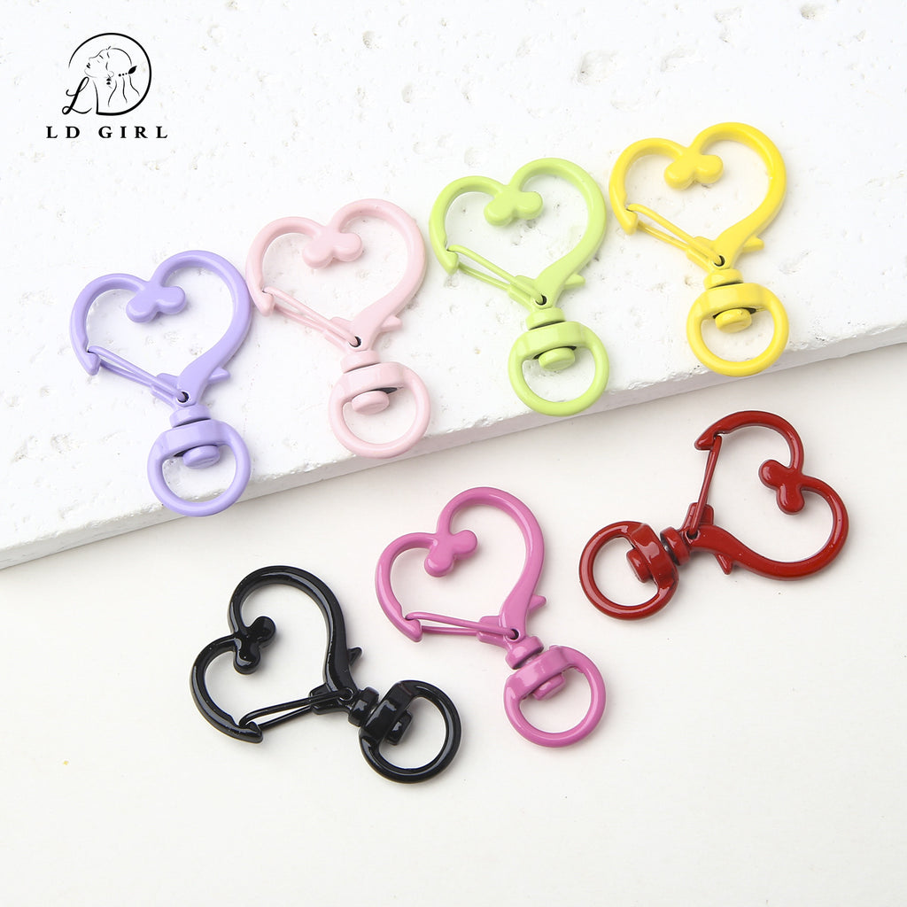 A love spring key heart ring, DIY pendant