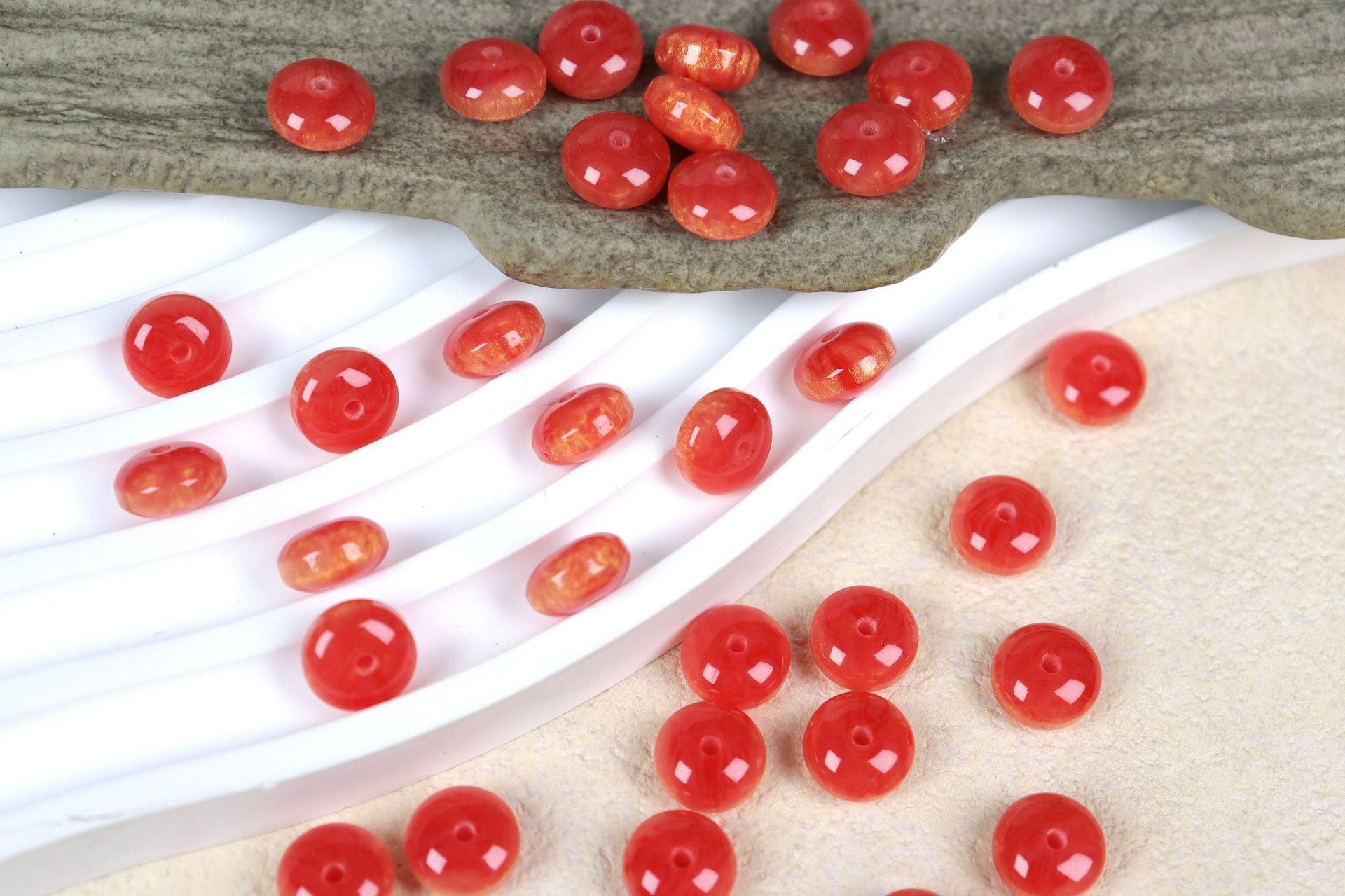 NO.2 Glow-in-the-dark Resin Beads C 鎏金彩虹算盘珠