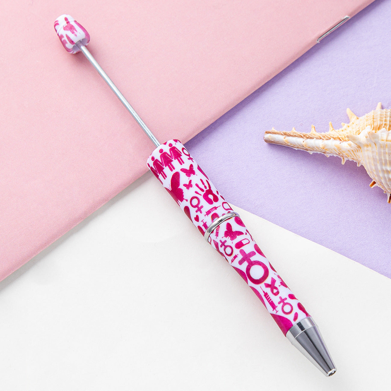 139-Color!! Printed , new bead pen, handmade DIY pen