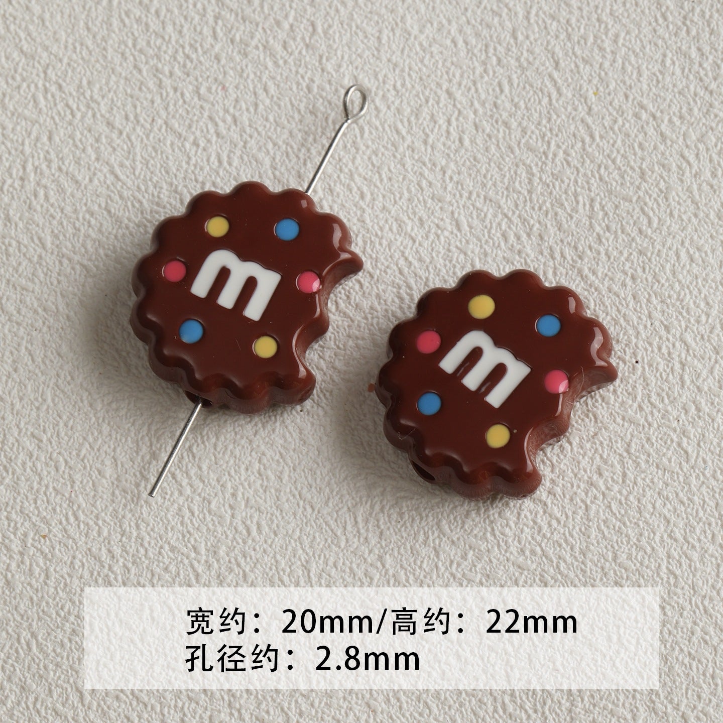 Red coffee color/acrylic paint beads/DIY accessories materials