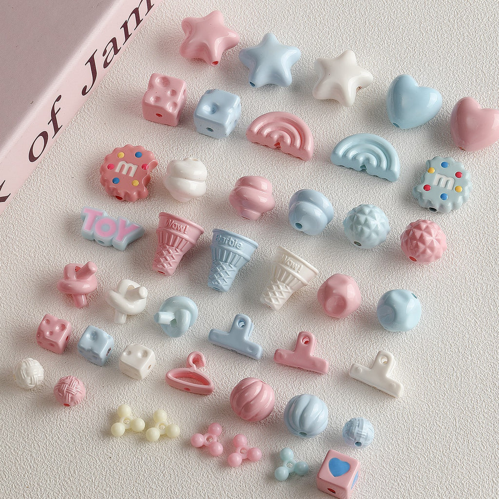 Paint/cheese/cones/stars/DIY accessories【粉色物语】