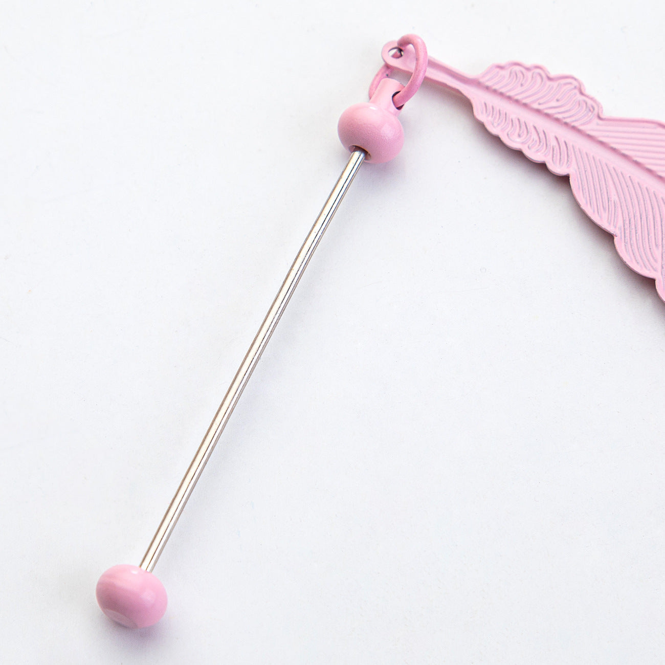 14-Color DIY feather bookmark, cartoon pendant, reading mark page holder 19.6 * 2.4cm