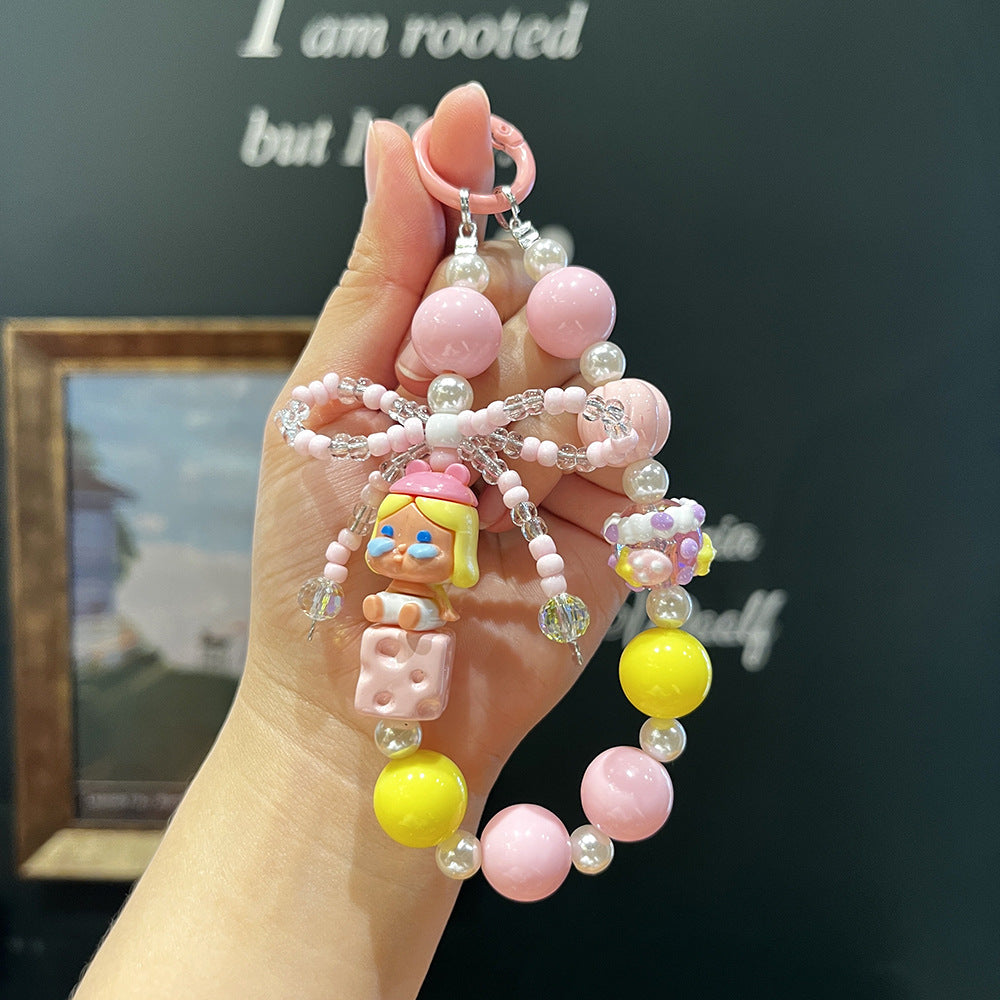 B3 new hand-painted beads/cartoon mobile phone chain