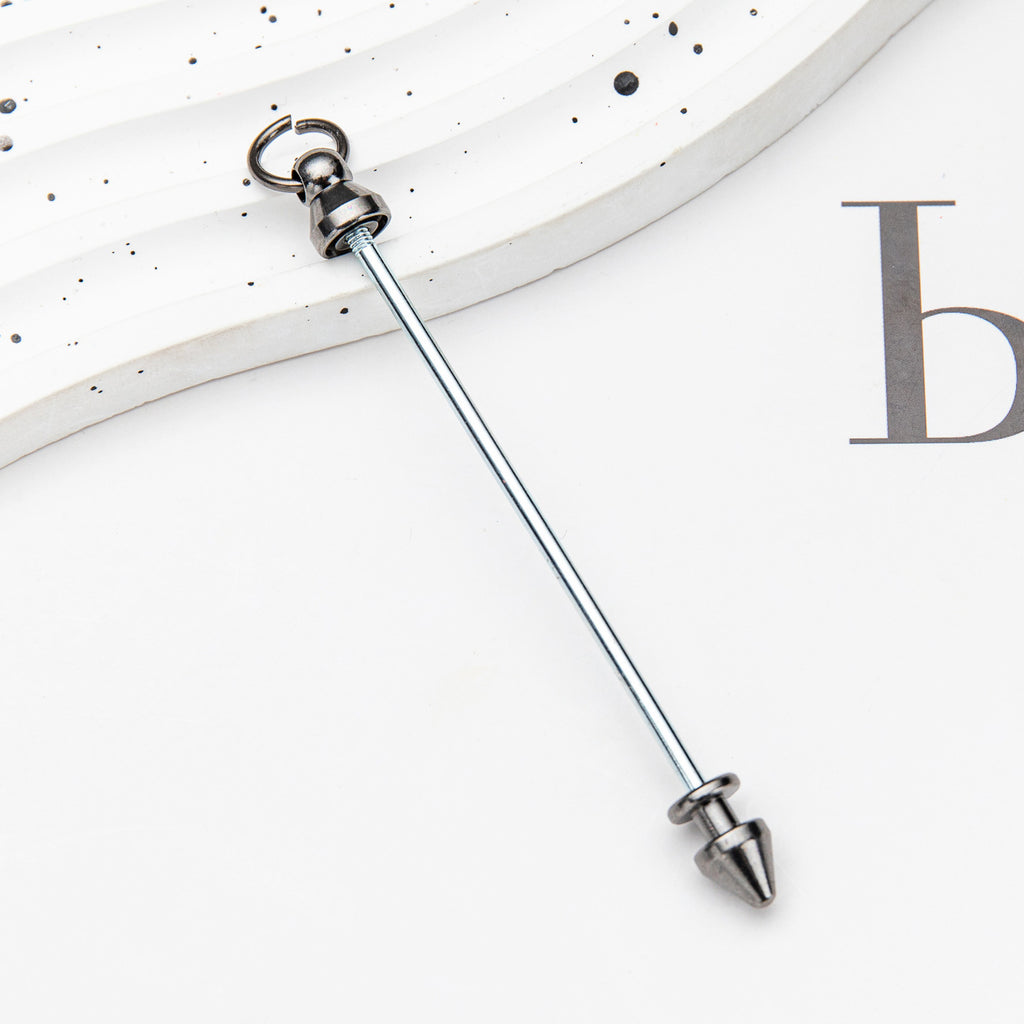 5-Color DIY creative bullet, willow nail, double head screw removable, DIY beaded keychain pendant, willow nail metal nail