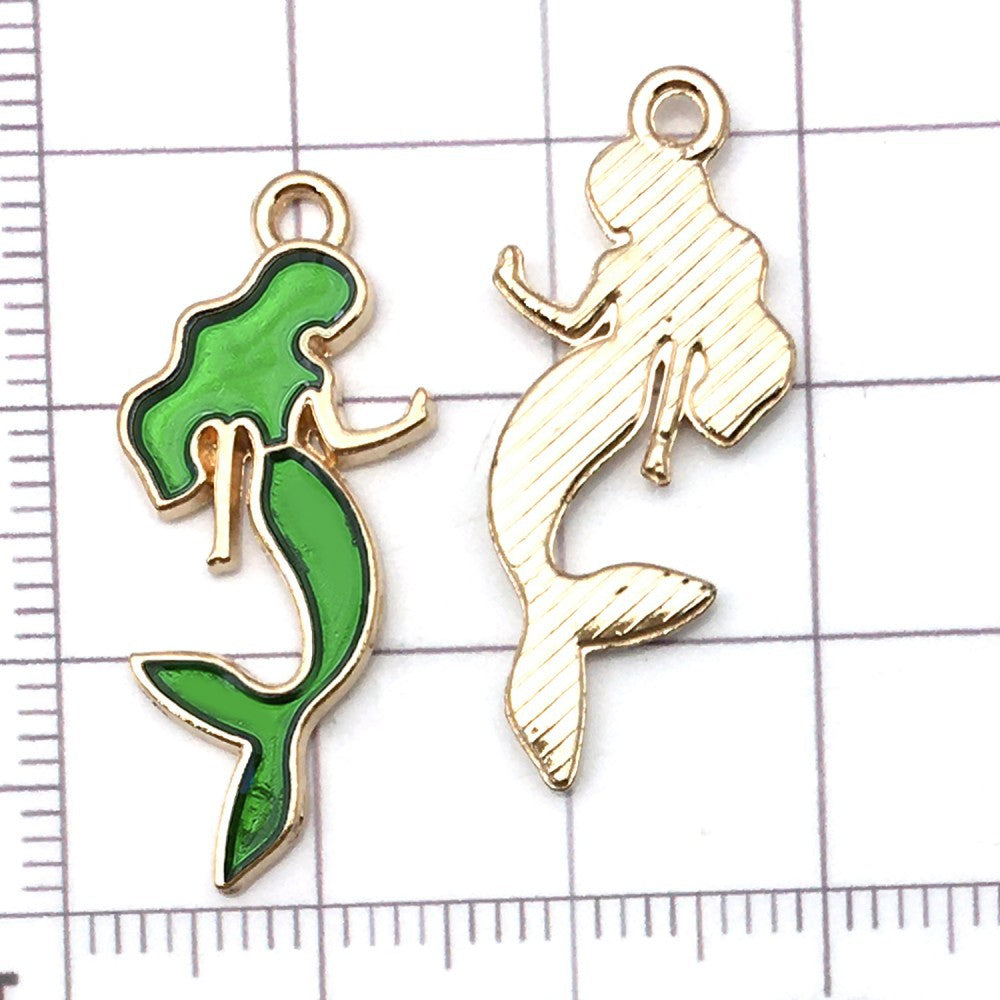 NO.15-1  green  charm metals, alloys