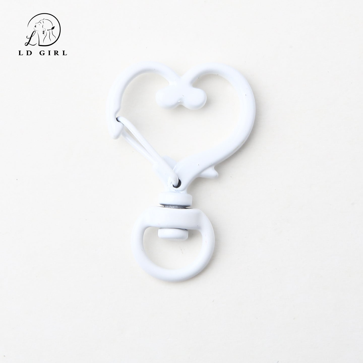 A love spring key heart ring, DIY pendant