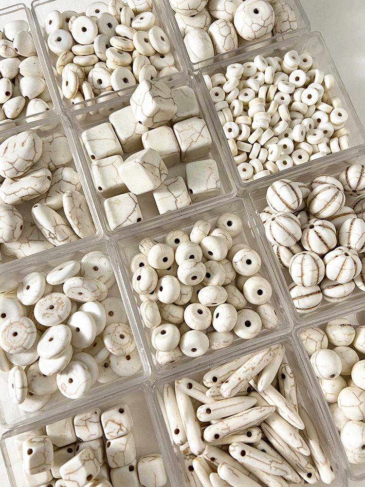 Large synthetic turquoise/spacer/spacer beads/round beads loose beads/DIY accessories